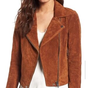 Banana Republic Suede Moto Jacket Sz L